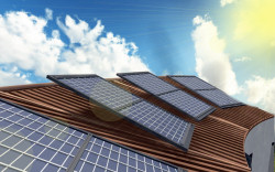 Foto di pannelli fotovoltaici